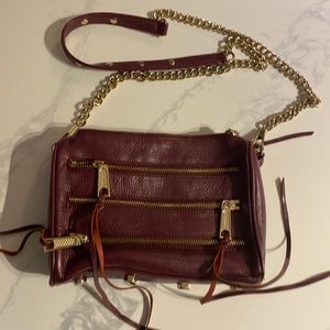 Rebecca Minkoff Burgundy Moto Crossbody